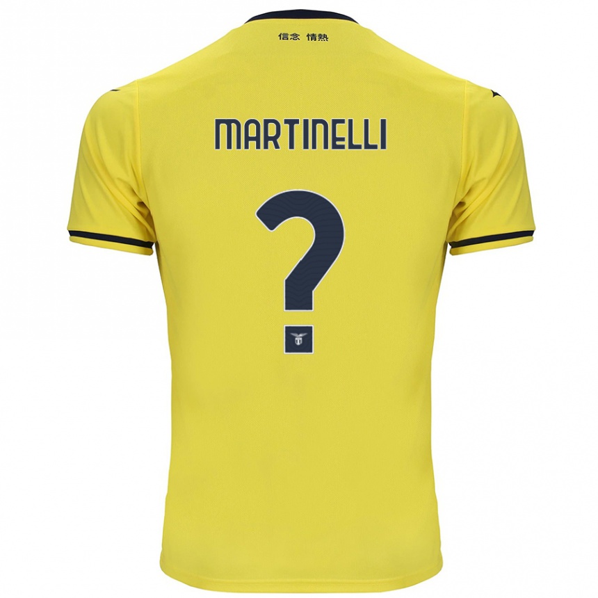 Niño Fútbol Camiseta Leonardo Martinelli #0 Amarillo 2ª Equipación 2024/25 México