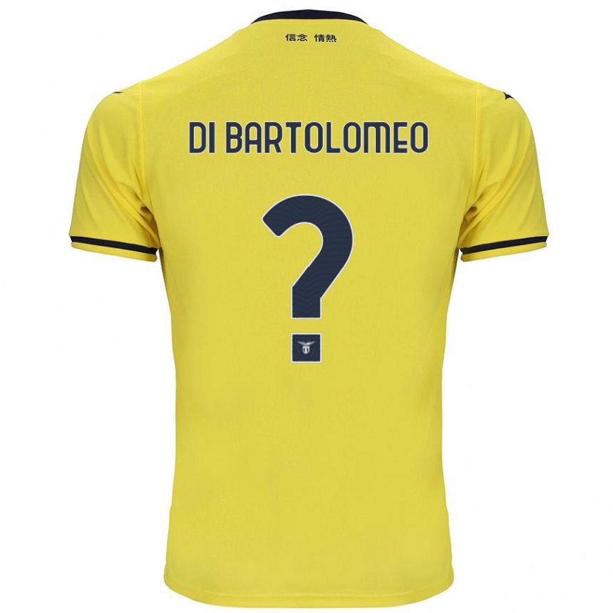 Niño Fútbol Camiseta Damiano Di Bartolomeo #0 Amarillo 2ª Equipación 2024/25 México