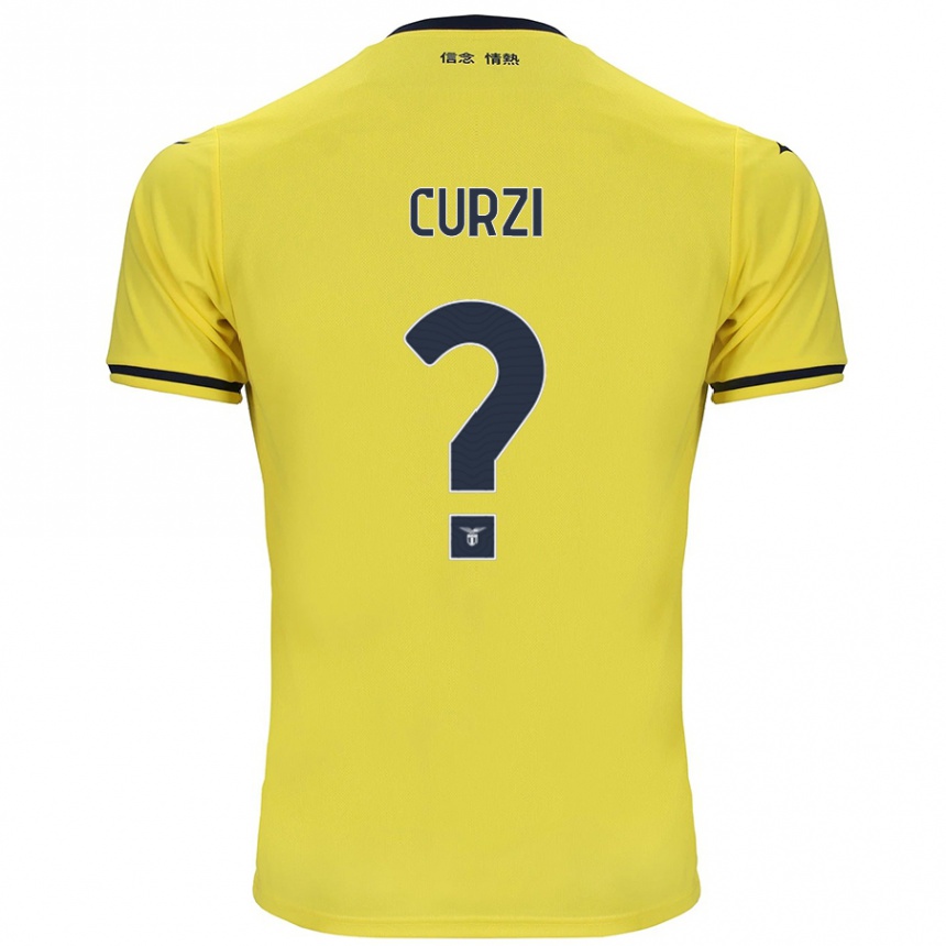 Niño Fútbol Camiseta Simone Curzi #0 Amarillo 2ª Equipación 2024/25 México