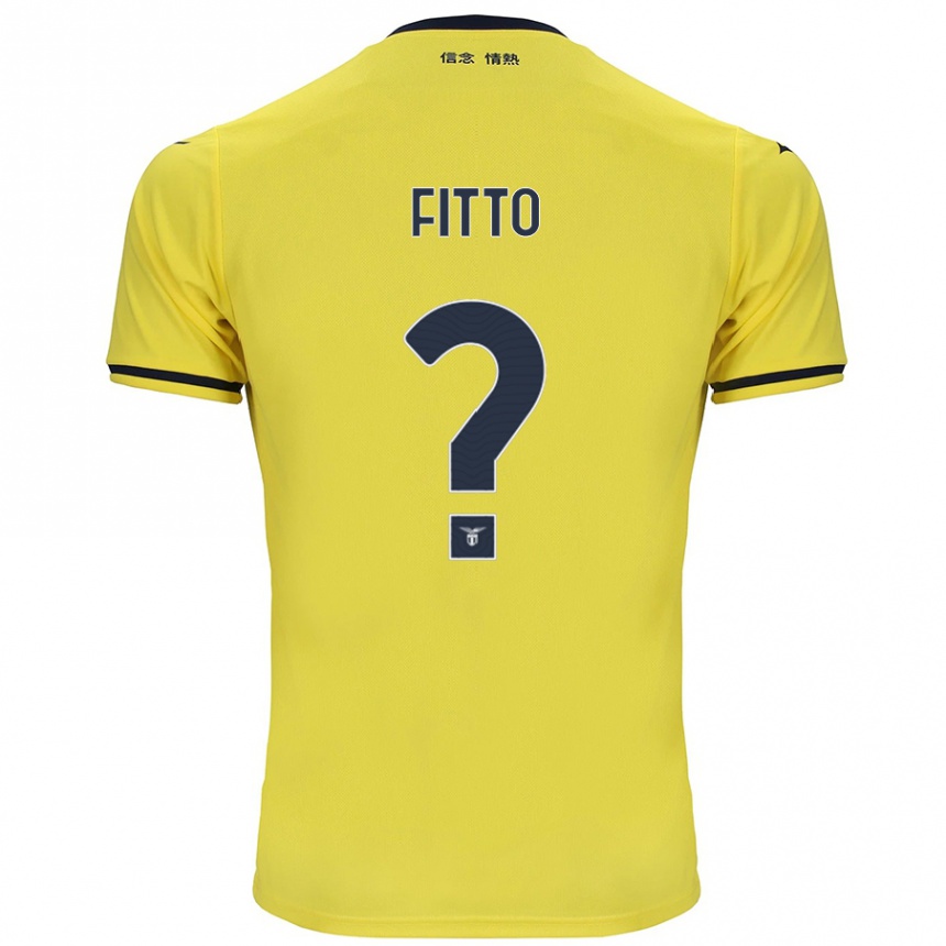 Niño Fútbol Camiseta Gabriele Fitto #0 Amarillo 2ª Equipación 2024/25 México