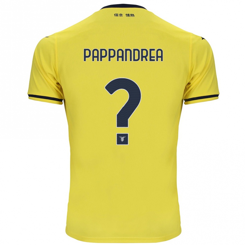 Niño Fútbol Camiseta Filippo Pappandrea #0 Amarillo 2ª Equipación 2024/25 México