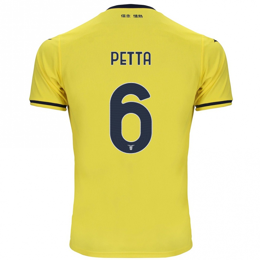 Niño Fútbol Camiseta Andrea Petta #6 Amarillo 2ª Equipación 2024/25 México