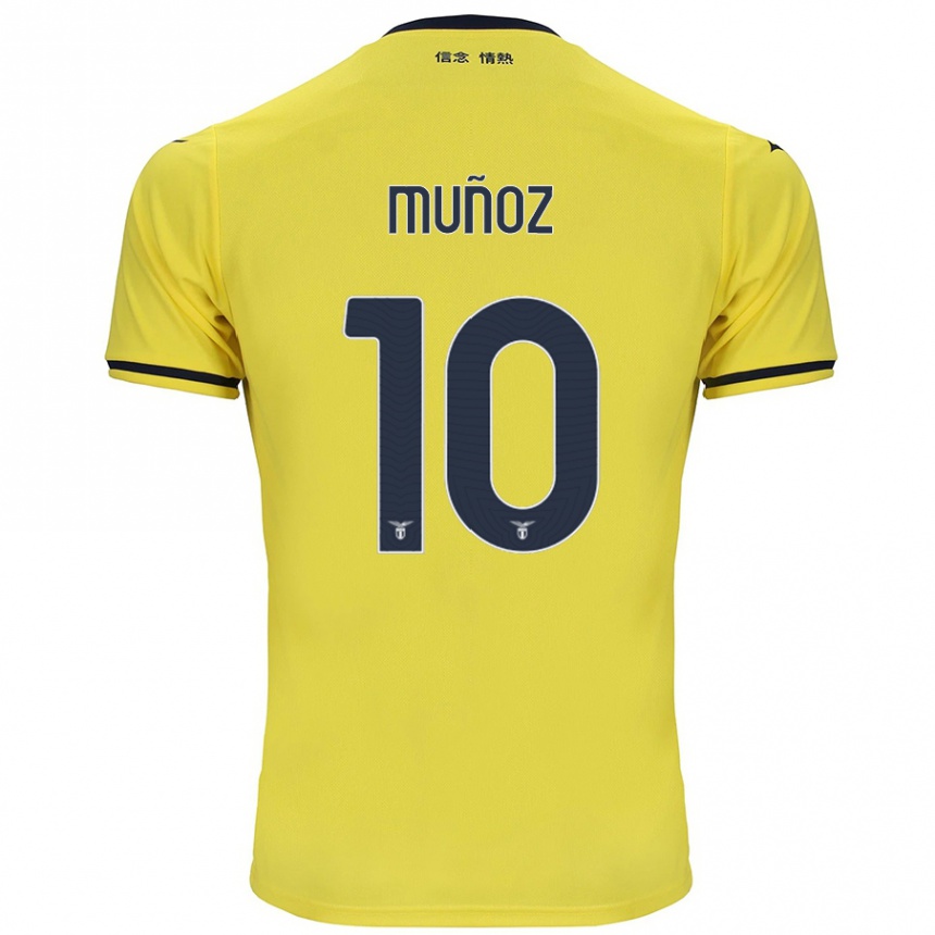 Niño Fútbol Camiseta Cristo Muñoz #10 Amarillo 2ª Equipación 2024/25 México