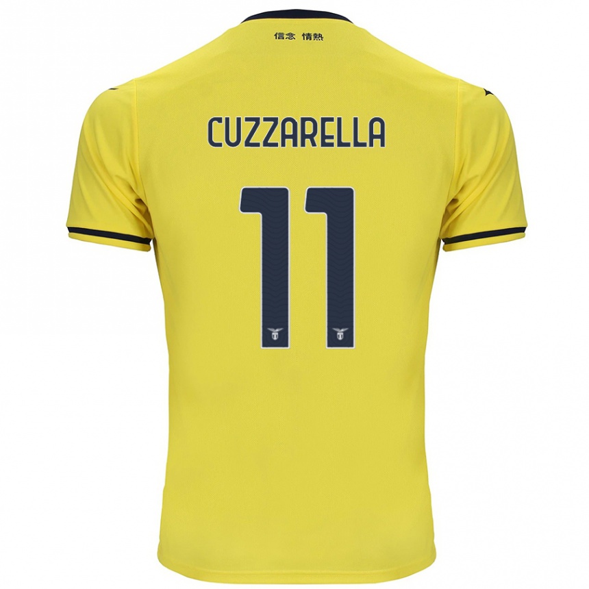 Niño Fútbol Camiseta Cristian Cuzzarella #11 Amarillo 2ª Equipación 2024/25 México