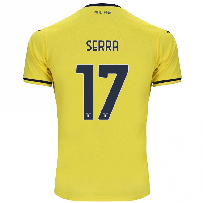 Niño Fútbol Camiseta Federico Serra #17 Amarillo 2ª Equipación 2024/25 México