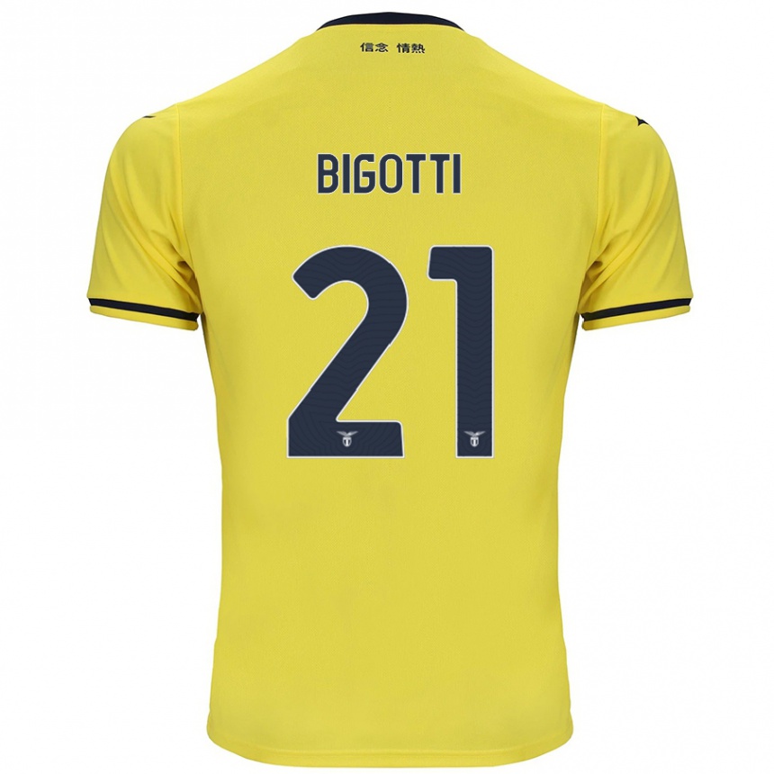 Niño Fútbol Camiseta Massimo Bigotti #21 Amarillo 2ª Equipación 2024/25 México