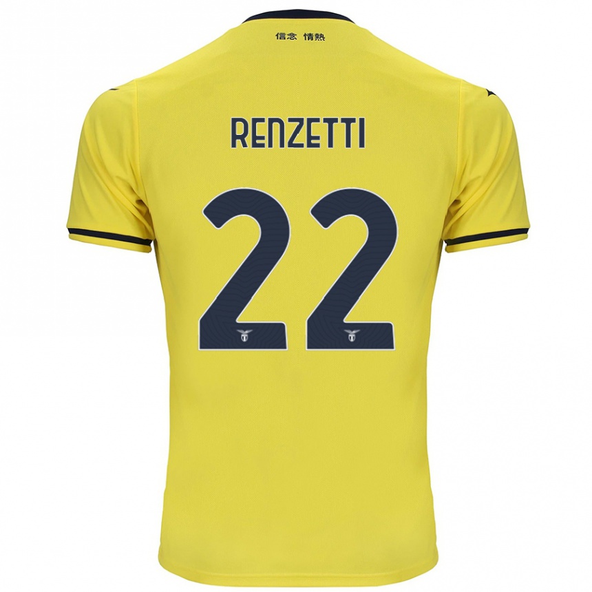 Niño Fútbol Camiseta Davide Renzetti #22 Amarillo 2ª Equipación 2024/25 México