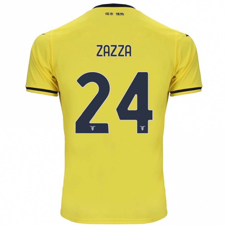 Niño Fútbol Camiseta Matteo Zazza #24 Amarillo 2ª Equipación 2024/25 México