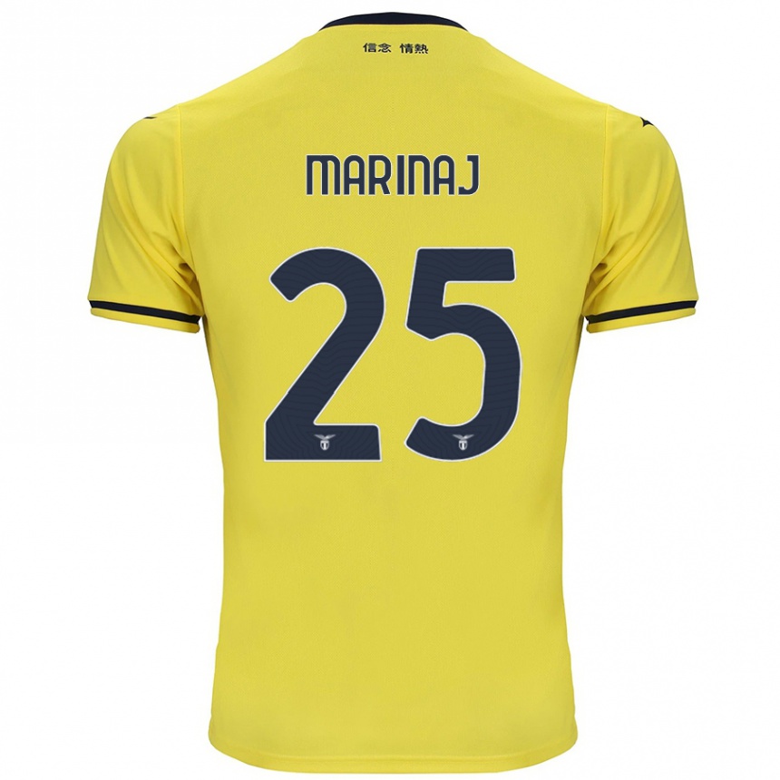 Niño Fútbol Camiseta Kledi Marinaj #25 Amarillo 2ª Equipación 2024/25 México