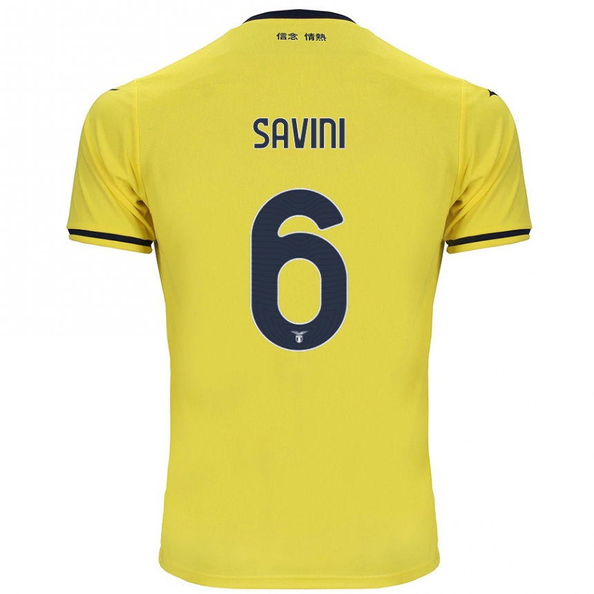 Niño Fútbol Camiseta Federica Savini #6 Amarillo 2ª Equipación 2024/25 México