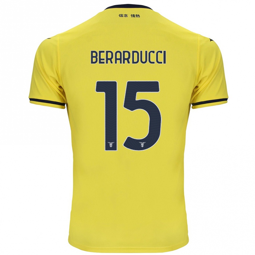 Niño Fútbol Camiseta Martina Berarducci #15 Amarillo 2ª Equipación 2024/25 México