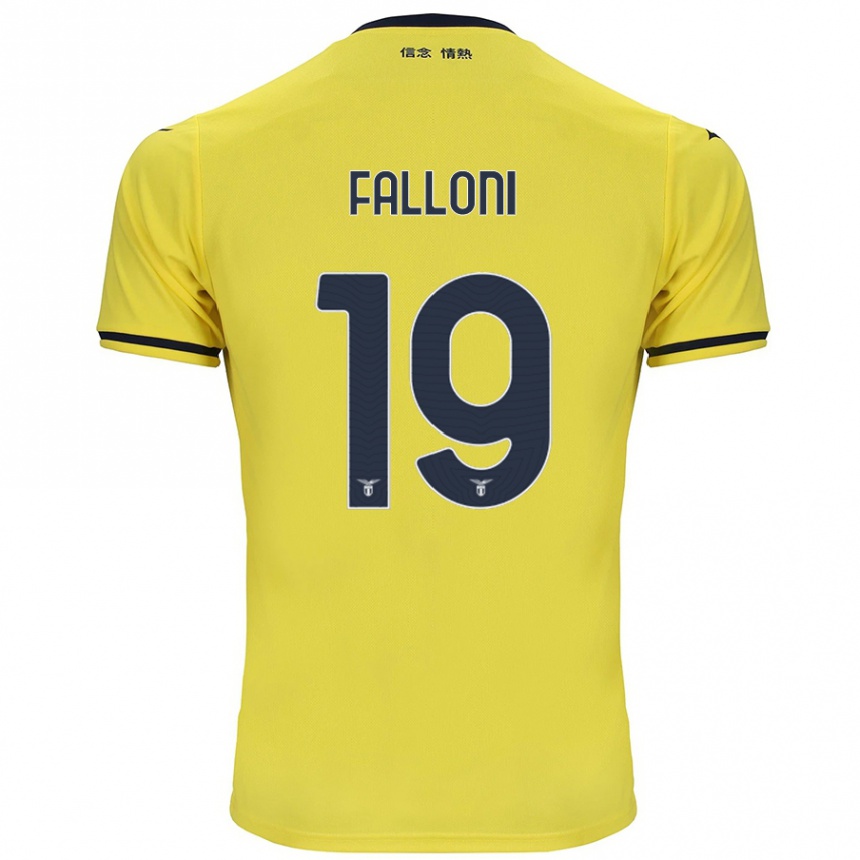 Niño Fútbol Camiseta Ludovica Falloni #19 Amarillo 2ª Equipación 2024/25 México