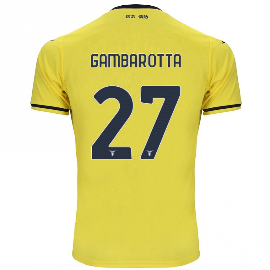 Niño Fútbol Camiseta Margot Gambarotta #27 Amarillo 2ª Equipación 2024/25 México