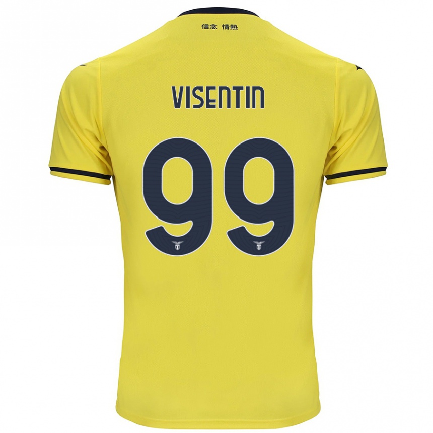 Niño Fútbol Camiseta Noemi Visentin #99 Amarillo 2ª Equipación 2024/25 México