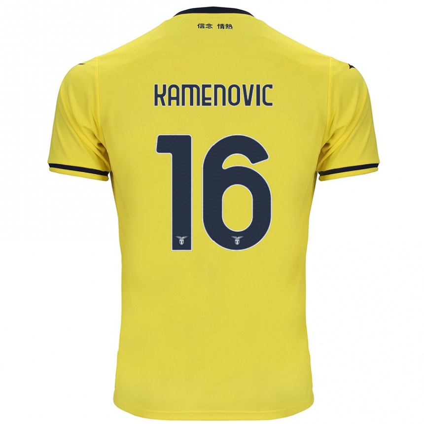 Niño Fútbol Camiseta Dimitrije Kamenović #16 Amarillo 2ª Equipación 2024/25 México