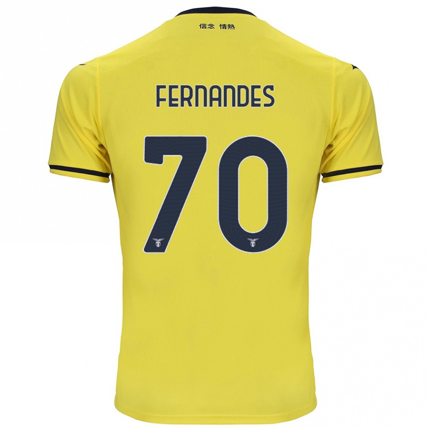 Niño Fútbol Camiseta Saná Fernandes #70 Amarillo 2ª Equipación 2024/25 México