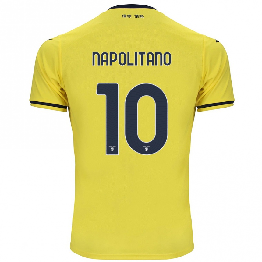 Niño Fútbol Camiseta Luca Napolitano #10 Amarillo 2ª Equipación 2024/25 México