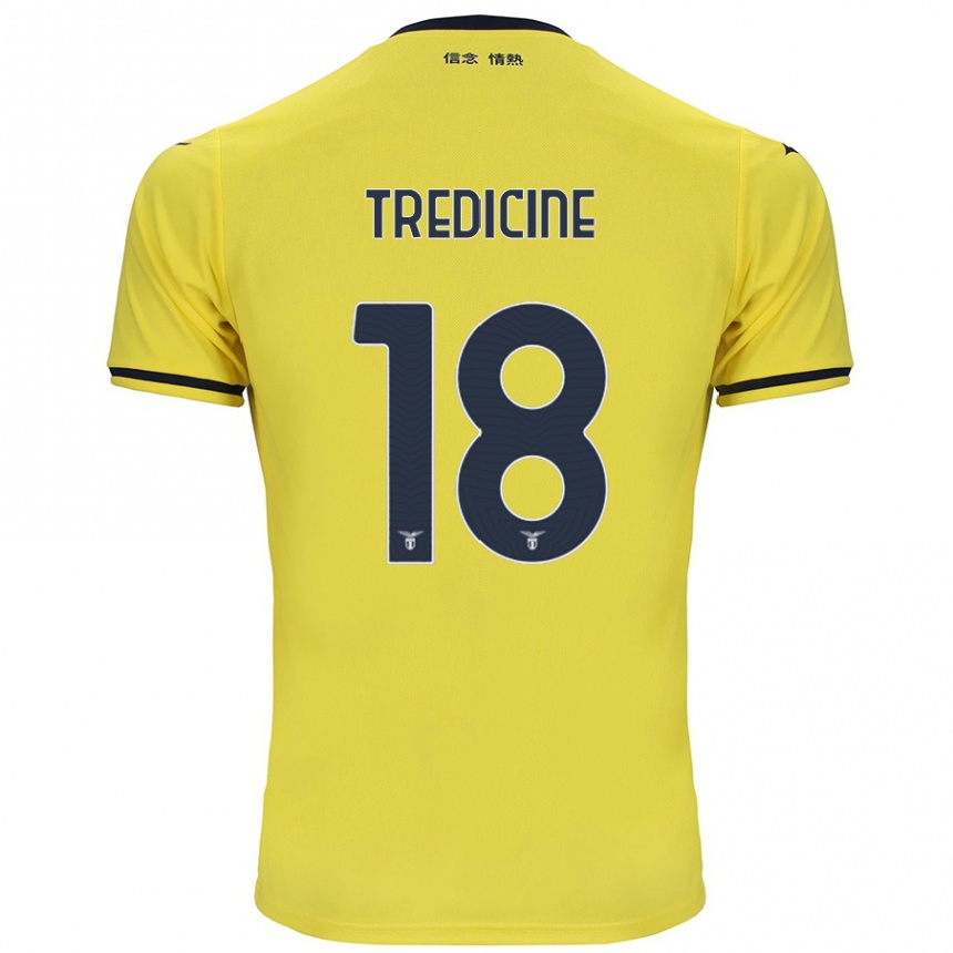 Niño Fútbol Camiseta Manuel Tredicine #18 Amarillo 2ª Equipación 2024/25 México