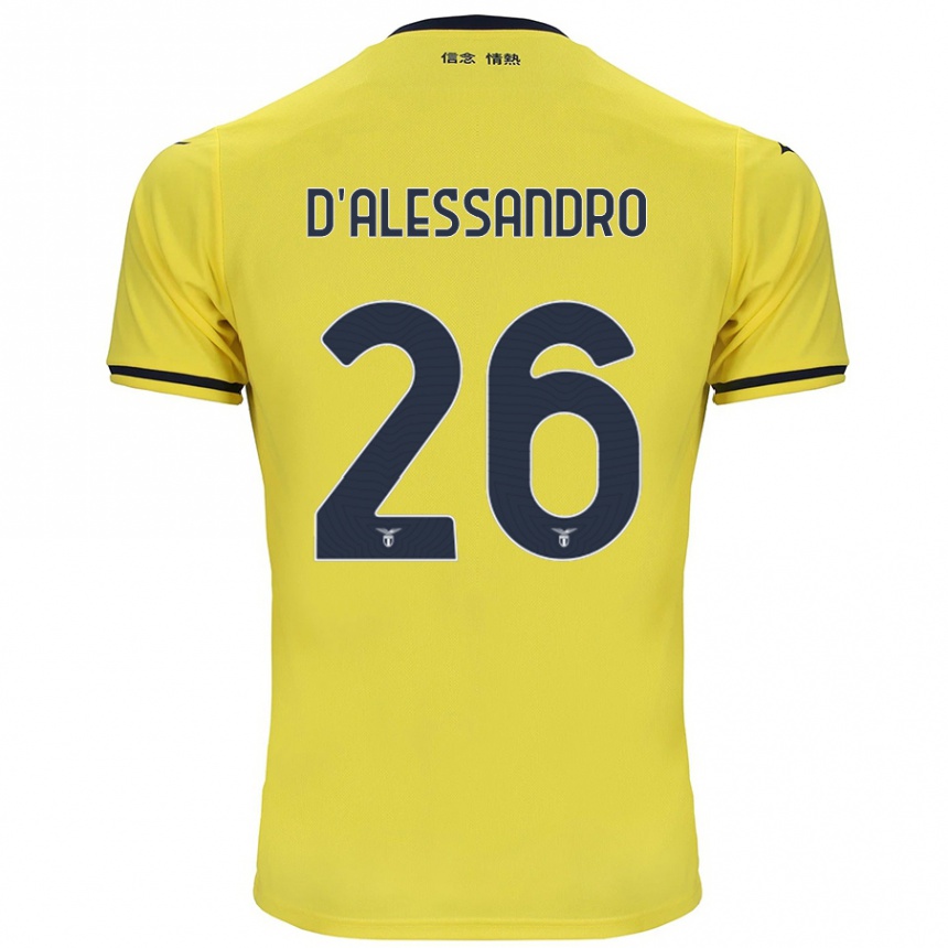 Niño Fútbol Camiseta Mattya D'alessandro #26 Amarillo 2ª Equipación 2024/25 México