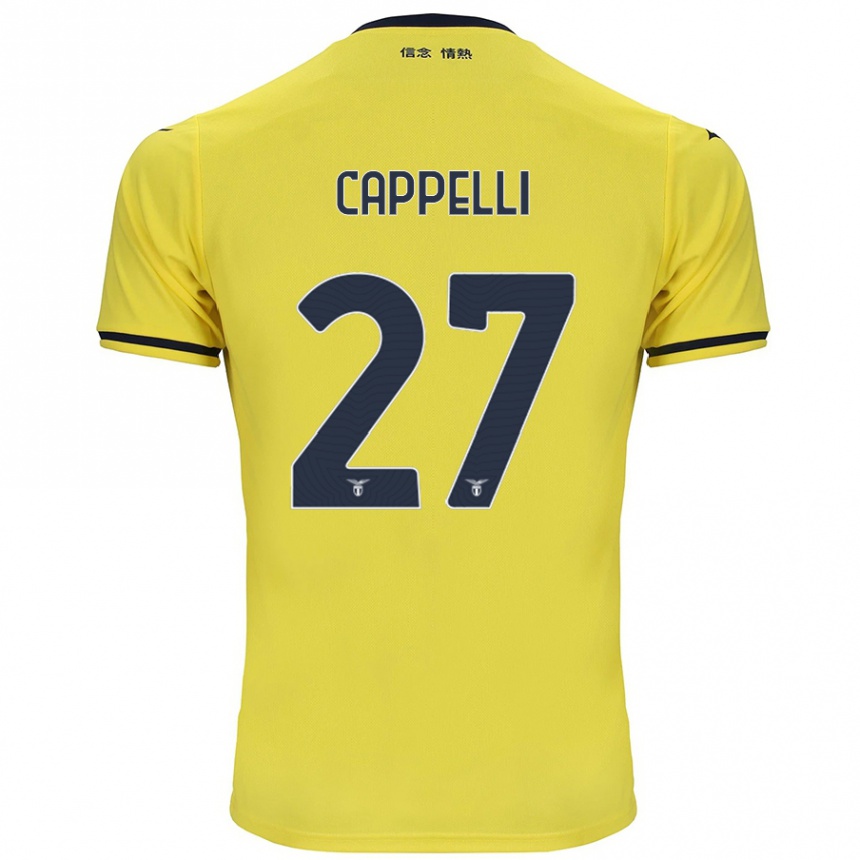 Niño Fútbol Camiseta Tommaso Cappelli #27 Amarillo 2ª Equipación 2024/25 México