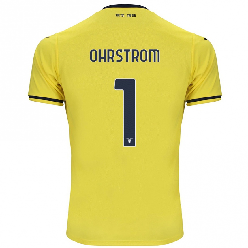 Niño Fútbol Camiseta Stephanie Ohrstrom #1 Amarillo 2ª Equipación 2024/25 México