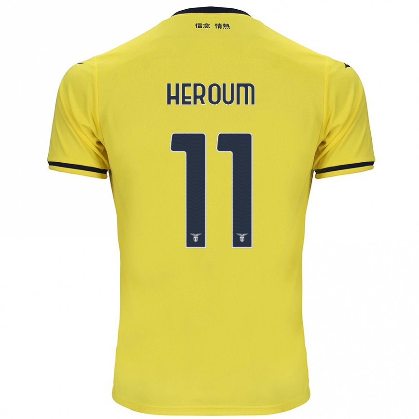 Niño Fútbol Camiseta Nora Heroum #11 Amarillo 2ª Equipación 2024/25 México