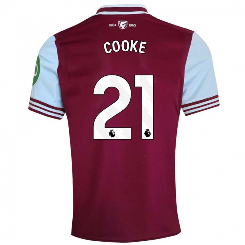 Hombre Fútbol Camiseta Shannon Cooke #21 Rojo Oscuro 1ª Equipación 2024/25 México