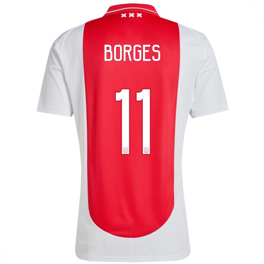 Hombre Fútbol Camiseta Carlos Forbs #11 Rojo Blanco 1ª Equipación 2024/25 México