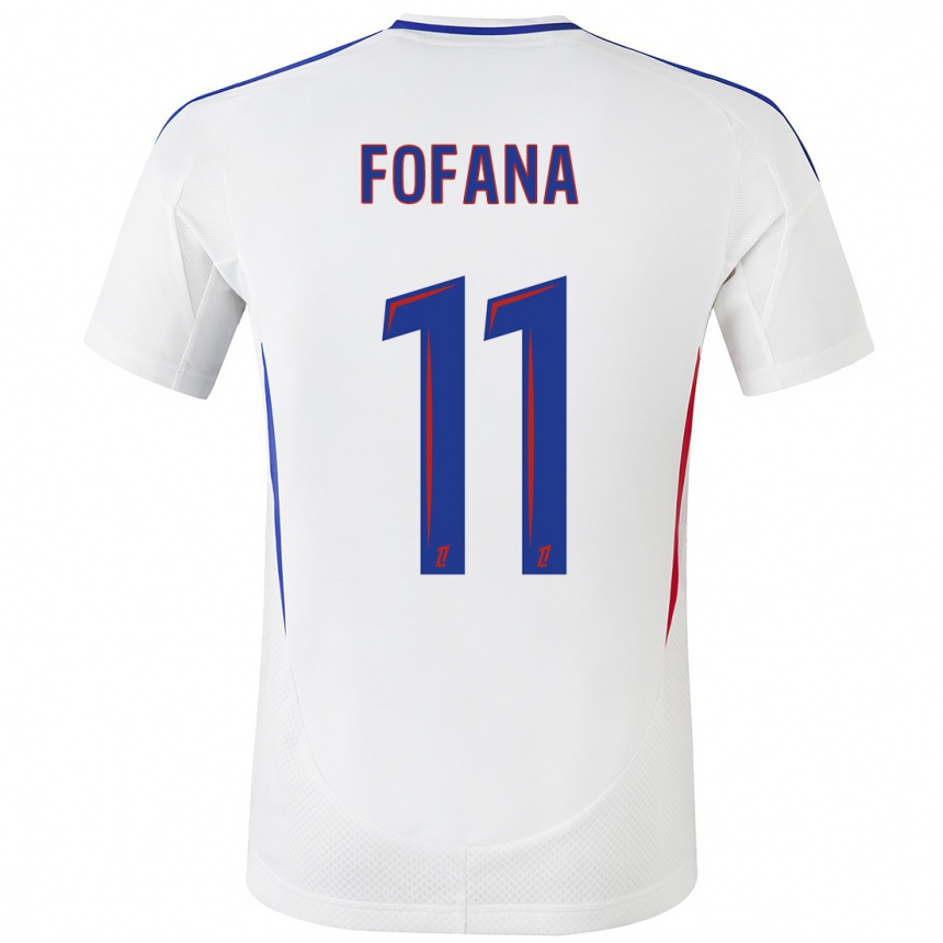 Hombre Fútbol Camiseta Malick Fofana #11 Blanco Azul 1ª Equipación 2024/25 México