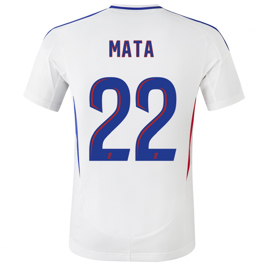 Hombre Fútbol Camiseta Clinton Mata #22 Blanco Azul 1ª Equipación 2024/25 México