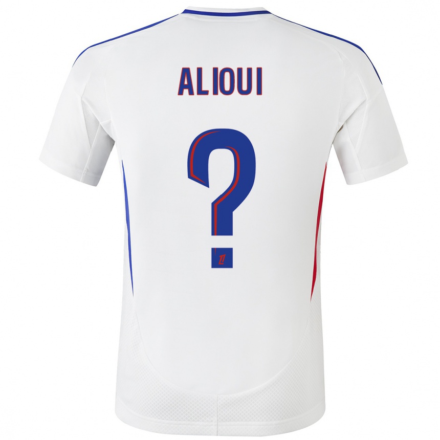 Hombre Fútbol Camiseta Adam Alioui #0 Blanco Azul 1ª Equipación 2024/25 México