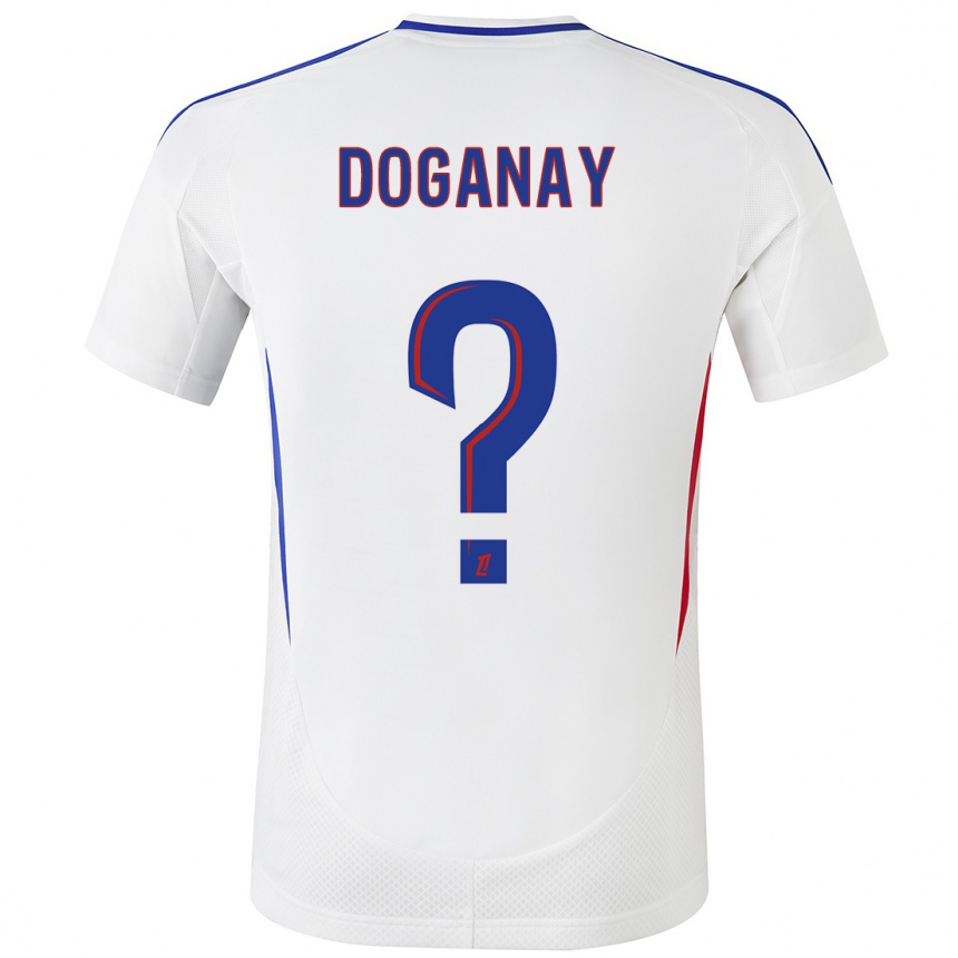 Hombre Fútbol Camiseta Kenan Doganay #0 Blanco Azul 1ª Equipación 2024/25 México