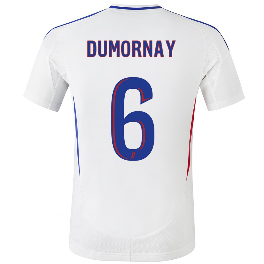 Hombre Fútbol Camiseta Melchie Dumornay #6 Blanco Azul 1ª Equipación 2024/25 México