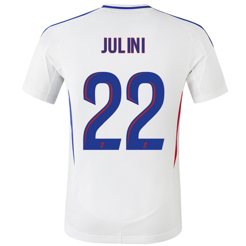 Hombre Fútbol Camiseta Sally Julini #22 Blanco Azul 1ª Equipación 2024/25 México