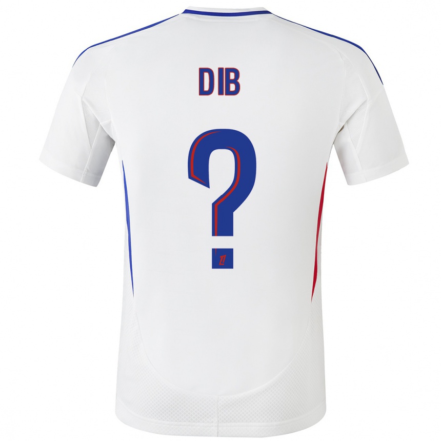 Hombre Fútbol Camiseta Djibrail Dib #0 Blanco Azul 1ª Equipación 2024/25 México