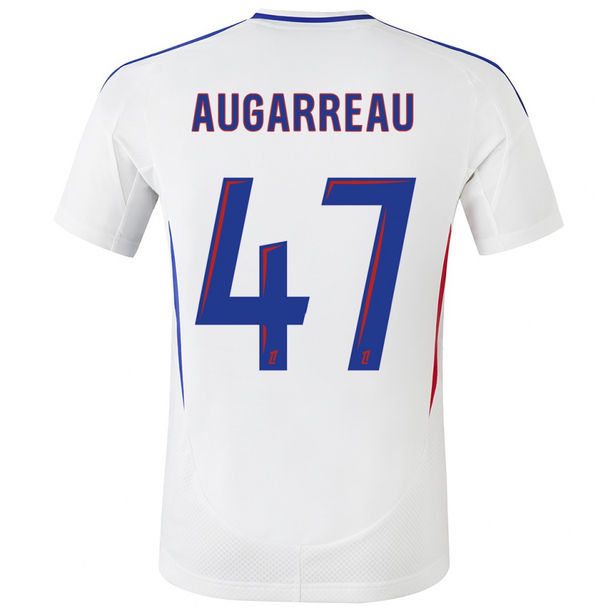 Hombre Fútbol Camiseta Sofiane Augarreau #47 Blanco Azul 1ª Equipación 2024/25 México