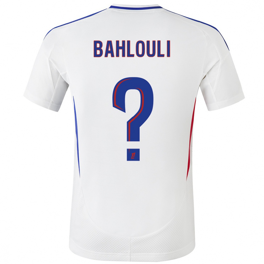 Hombre Fútbol Camiseta Djibrail Bahlouli #0 Blanco Azul 1ª Equipación 2024/25 México