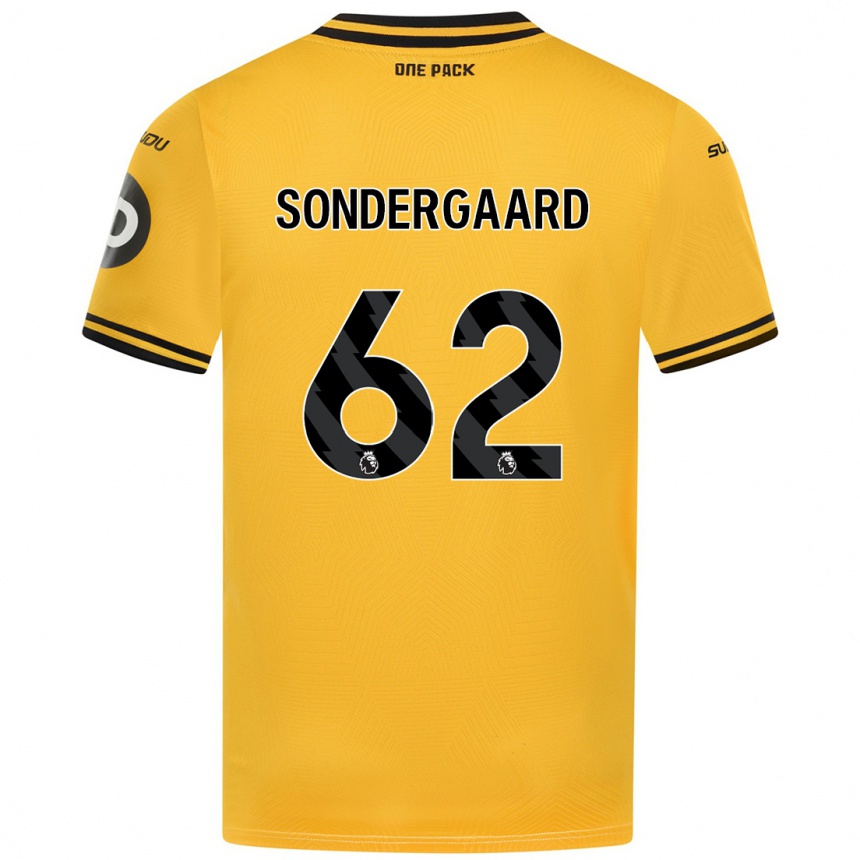 Hombre Fútbol Camiseta Andreas Sondergaard #62 Amarillo 1ª Equipación 2024/25 México