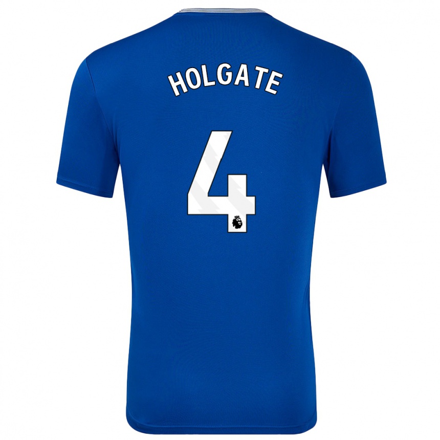 Hombre Fútbol Camiseta Mason Holgate #4 Azul Con 1ª Equipación 2024/25 México