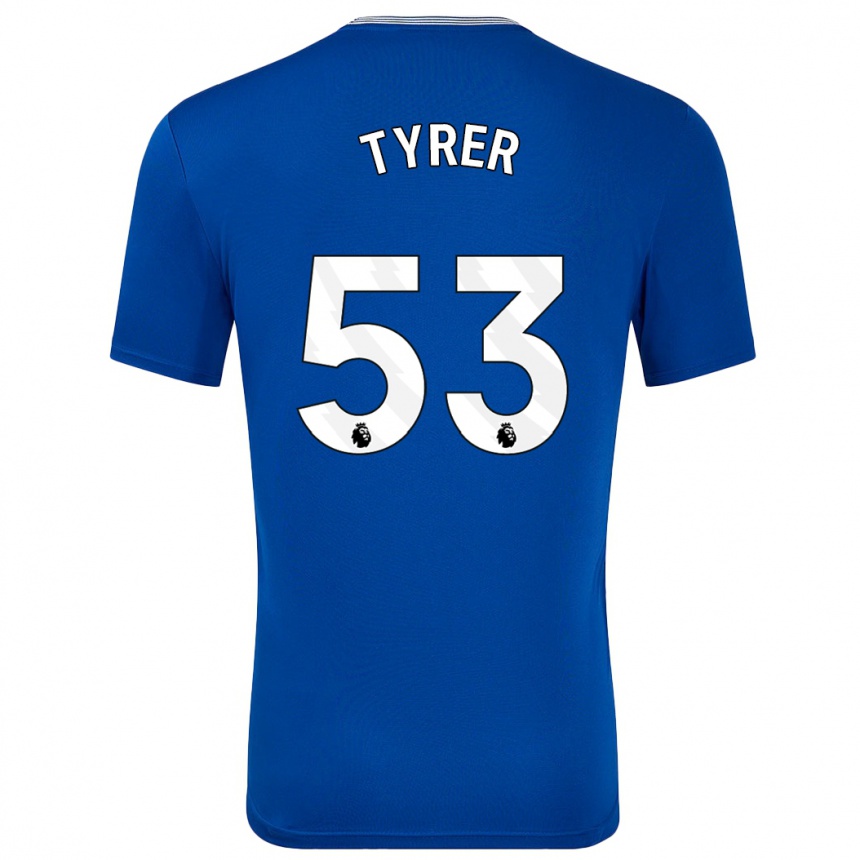 Hombre Fútbol Camiseta Harry Tyrer #53 Azul Con 1ª Equipación 2024/25 México