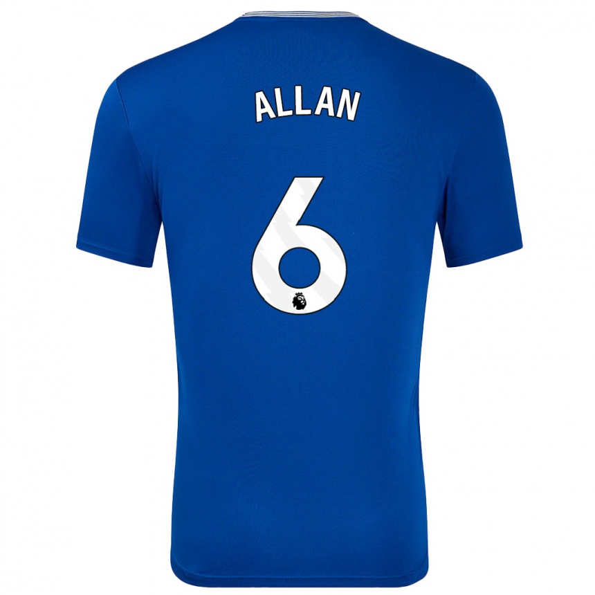 Hombre Fútbol Camiseta Allan #6 Azul Con 1ª Equipación 2024/25 México