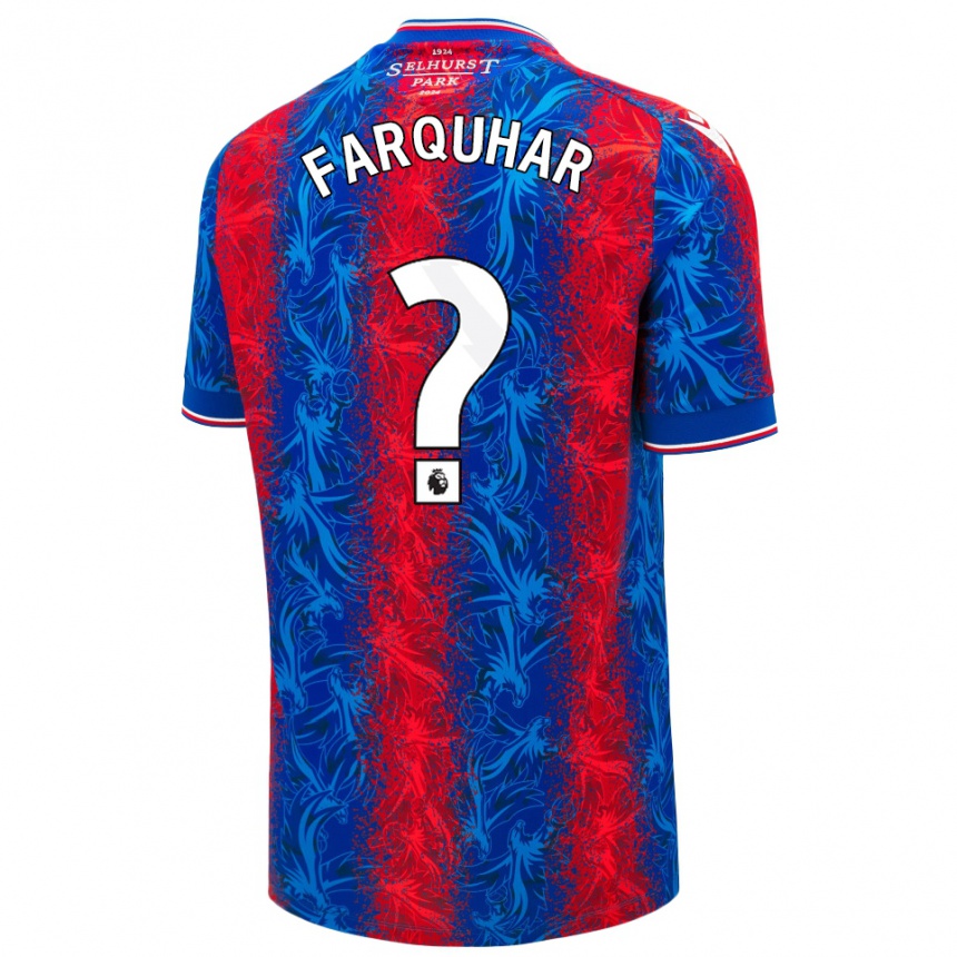 Hombre Fútbol Camiseta Craig Farquhar #0 Rayas Rojas Y Azules 1ª Equipación 2024/25 México