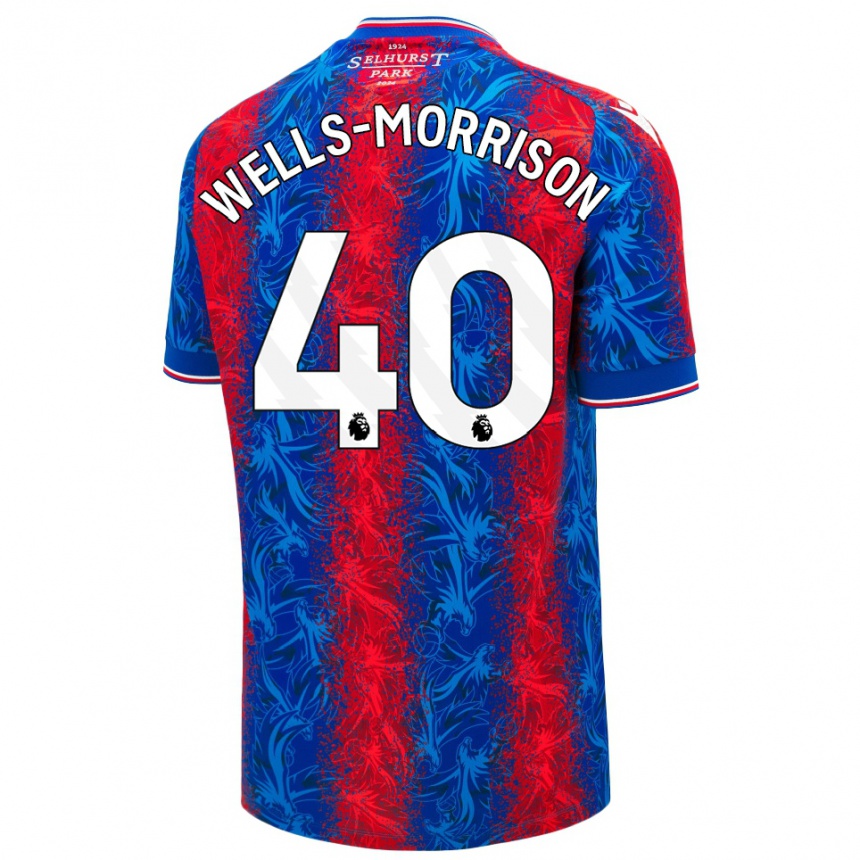 Hombre Fútbol Camiseta Jack Wells-Morrison #40 Rayas Rojas Y Azules 1ª Equipación 2024/25 México