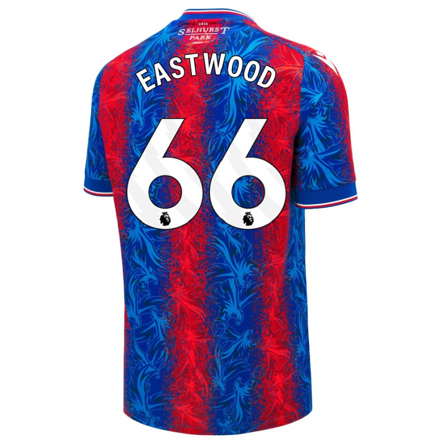 Hombre Fútbol Camiseta Billy Eastwood #66 Rayas Rojas Y Azules 1ª Equipación 2024/25 México