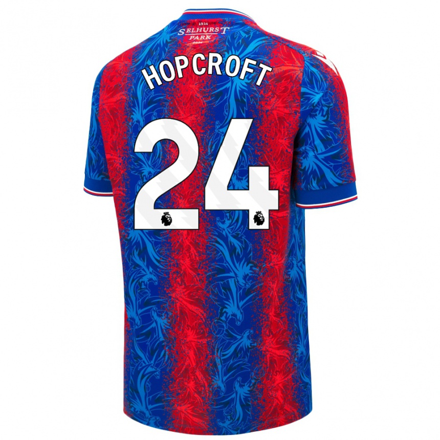 Hombre Fútbol Camiseta Shanade Hopcroft #24 Rayas Rojas Y Azules 1ª Equipación 2024/25 México