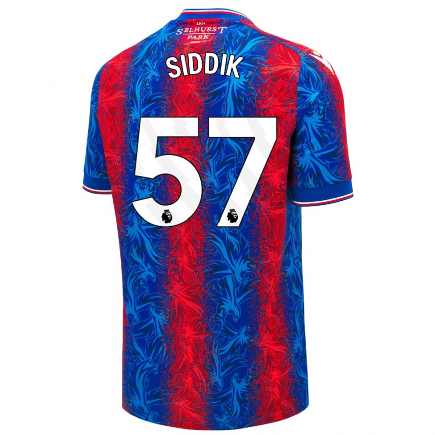 Hombre Fútbol Camiseta Cardo Siddik #57 Rayas Rojas Y Azules 1ª Equipación 2024/25 México