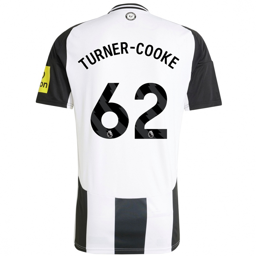 Hombre Fútbol Camiseta Jay Turner-Cooke #62 Blanco Negro 1ª Equipación 2024/25 México