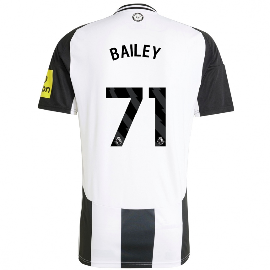 Hombre Fútbol Camiseta Scott Bailey #71 Blanco Negro 1ª Equipación 2024/25 México