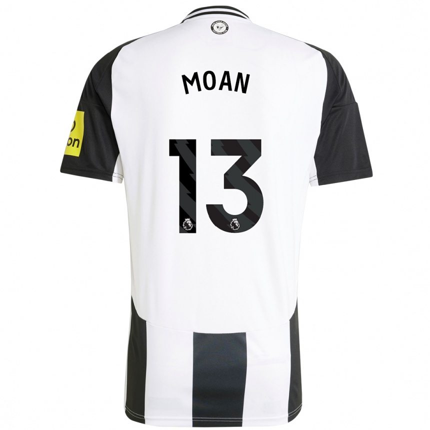 Hombre Fútbol Camiseta Claudia Moan #13 Blanco Negro 1ª Equipación 2024/25 México