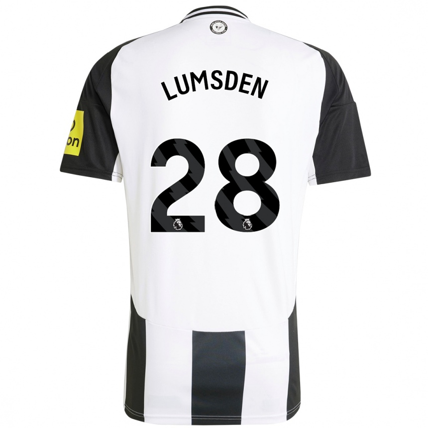 Hombre Fútbol Camiseta Beth Lumsden #28 Blanco Negro 1ª Equipación 2024/25 México